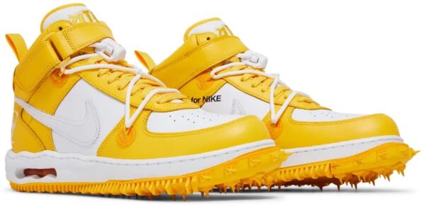 Off-White x Air Force 1 Mid SP Leather 'Varsity Maize' - Image 5